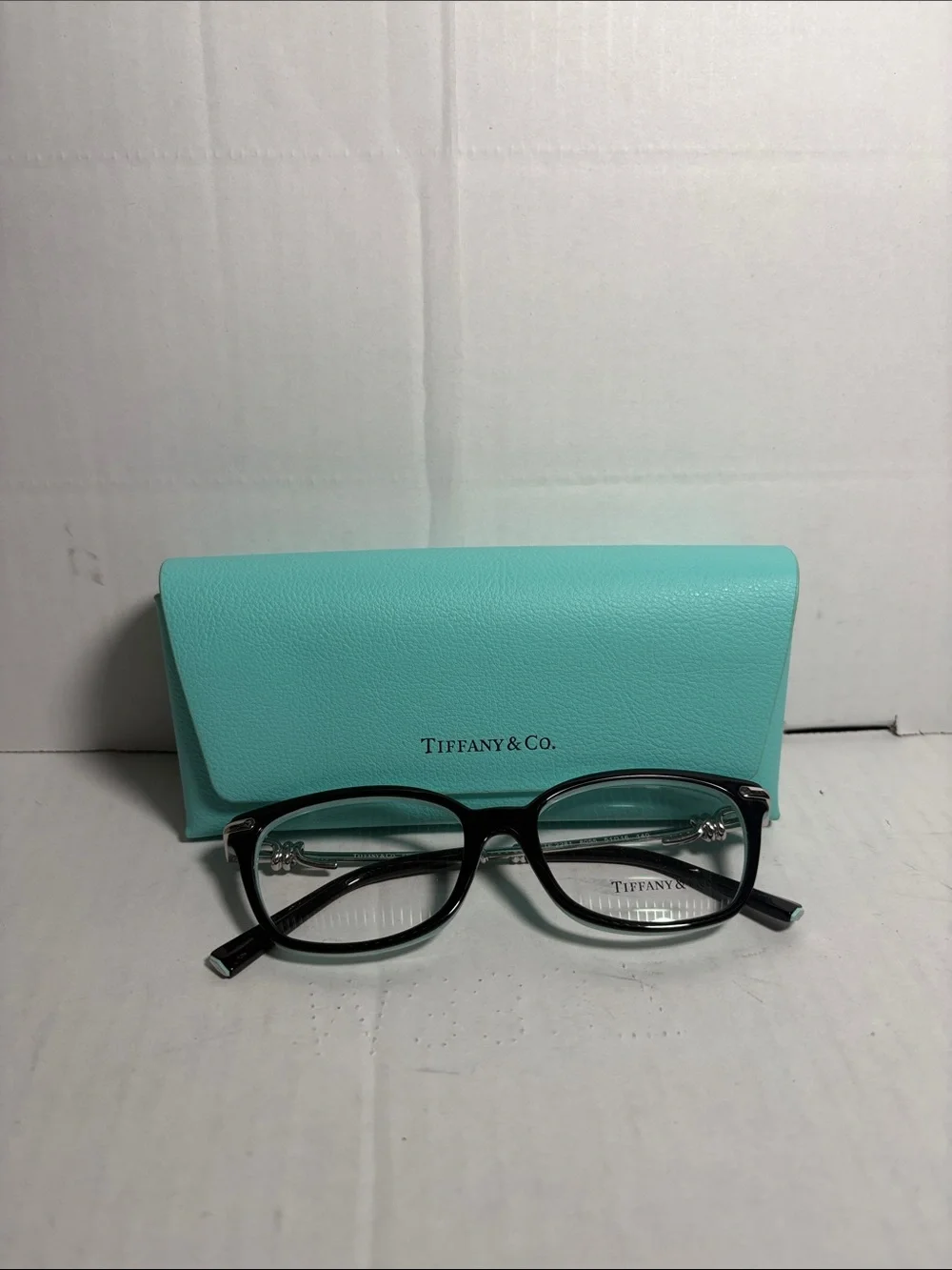 Tiffany & Co. Black Optical Glasses with Tiffany Blue Case